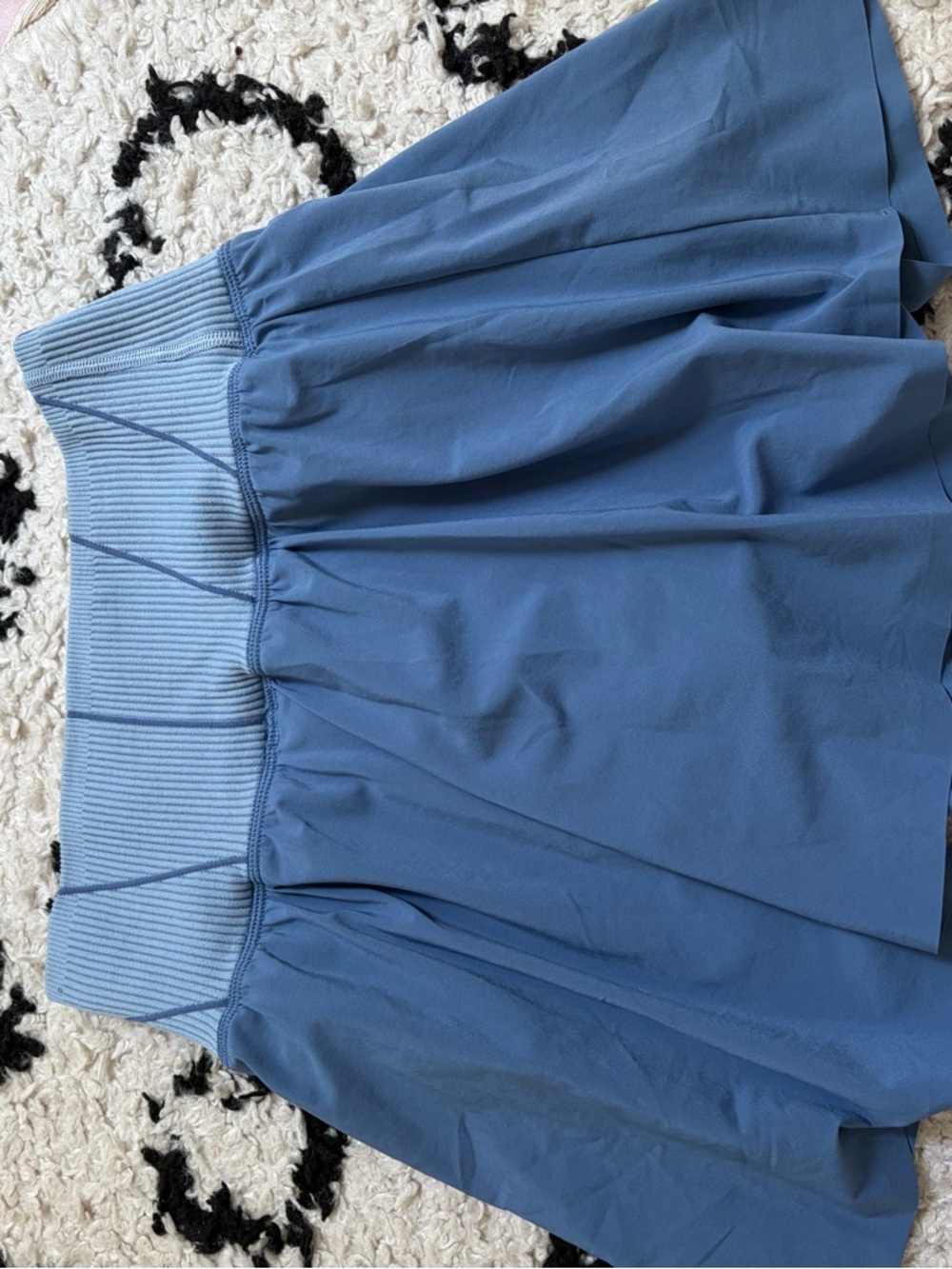 aerie Slate Blue Circle Skirt with Ribbed Waistband - Picture 3 of 4